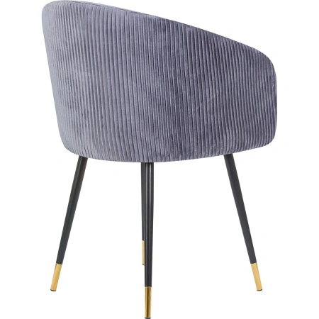 Кресло обеденное Dobrin Mary серый (велюр, металл)