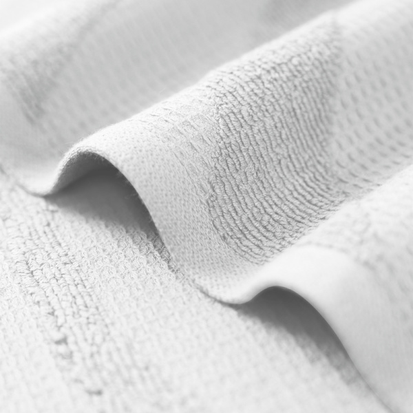 Полотенце махровое Wave Texture 70х140 см 480 г/кв.м белое
