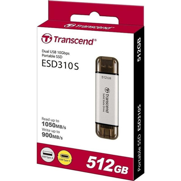 Внешний жесткий диск SSD Transcend ESD310S 512 ГБ (TS512GESD310S)
