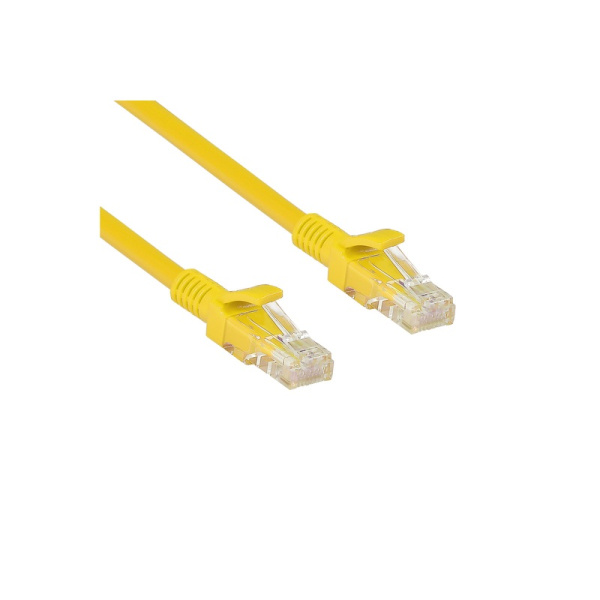 Патч-корд витая пара ExeGate UTP-RJ45-RJ45-5e-0,5M-LSZH-YL 5e 0,5 м