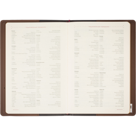 Ежедневник недатированный Bruno Visconti Oxford искусственная кожа А5 136 листов коричневый (162x238 мм) (артикул производителя 3-214/06) Ежедневник недатированный Bruno Visconti Oxford искусственная кожа А5 136 листов коричневый (162x238 мм) (артикул производителя 3-214/06)