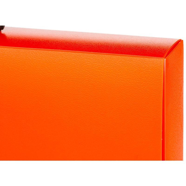 Папка-портфель пластиковая Attache Neon А4 оранжевая (335x230 мм, 1  отделение)
