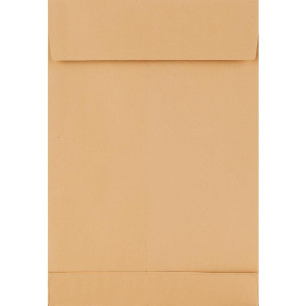 Пакет почтовый Gusset В4 из крафт-бумаги стрип 250х353 мм (130 г/кв.м, 200 штук в упаковке)