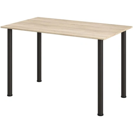 Стол обеденный Комус МДС (дуб сонома/черный, 1200х700х760 мм)