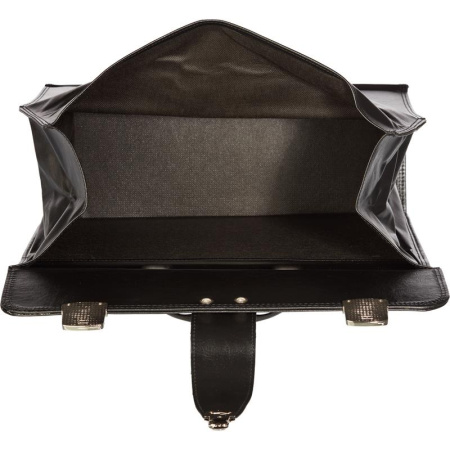 Портфель Алекс для секретных документов из искусственной кожи черного цвета (1031-6)