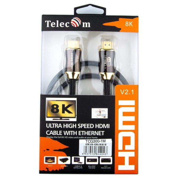 Кабель Telecom HDMI - HDMI 1 метр (TCG300-1M)