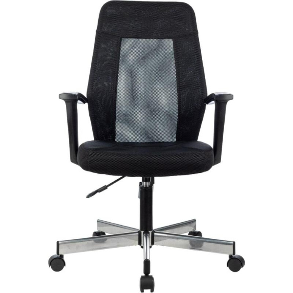 Кресло офисное Easy Chair 225 DSL черное (сетка/ткань, металл)