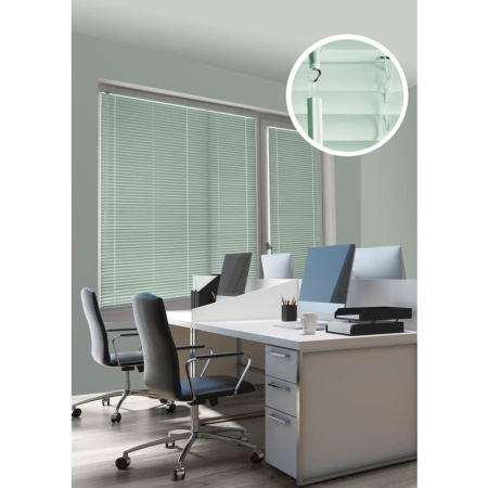 Жалюзи горизонтальные пластиковые салатовые (40х160 см)