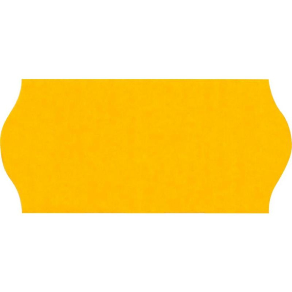Этикет-лента волна оранжевая 26х12 мм (10 рулонов по 800 этикеток)