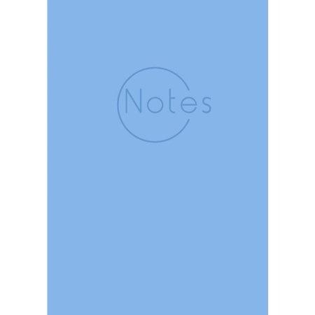 Бизнес-тетрадь Канц-Эксмо New plans А5 80 листов голубая в клетку на  сшивке (144х270 мм)