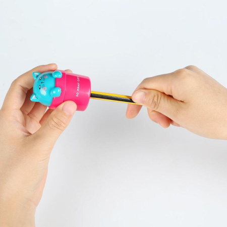 Точилка для карандашей M&G So Many Cats с контейнером пластиковая