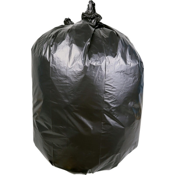 Мешки для мусора 240 л черные (ПВД 30 мкм, 10 штук в рулоне)