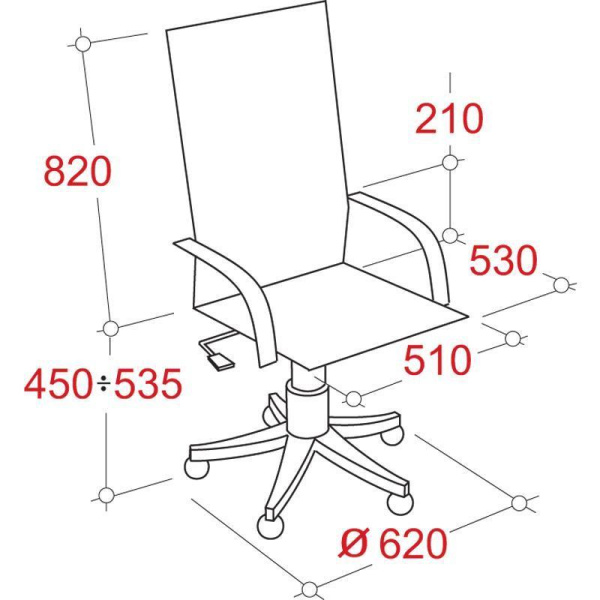 Кресло для руководителя Easy Chair 528 ML белое (натуральная кожа с компаньоном, металл)