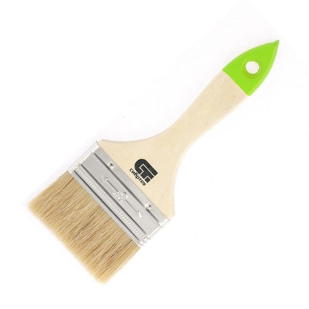 Кисть малярная плоская Сибртех из натуральной щетины 75 мм
