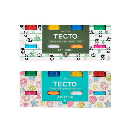Тесто для лепки Bruno Visconti Нappy Color 8 цветов 160 г