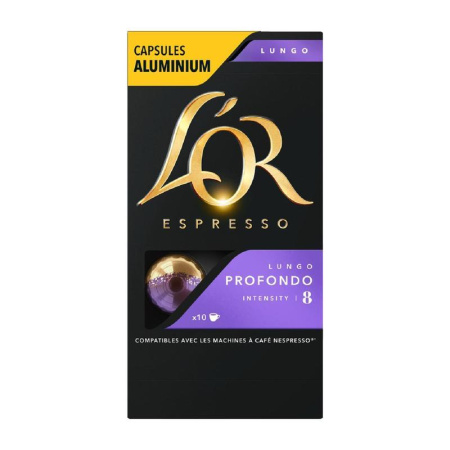 Капсулы для кофемашин L'or Espresso Lungo Profondo (10 штук в упаковке)