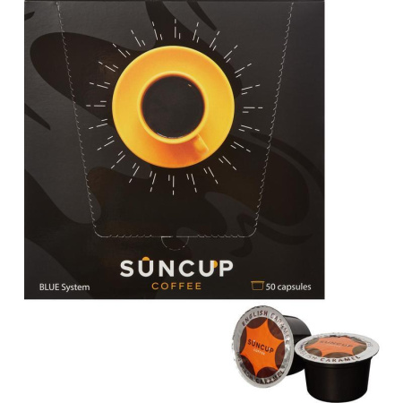 Кофе в капсулах для кофемашин Suncup English Caramel (50 штук в упаковке)