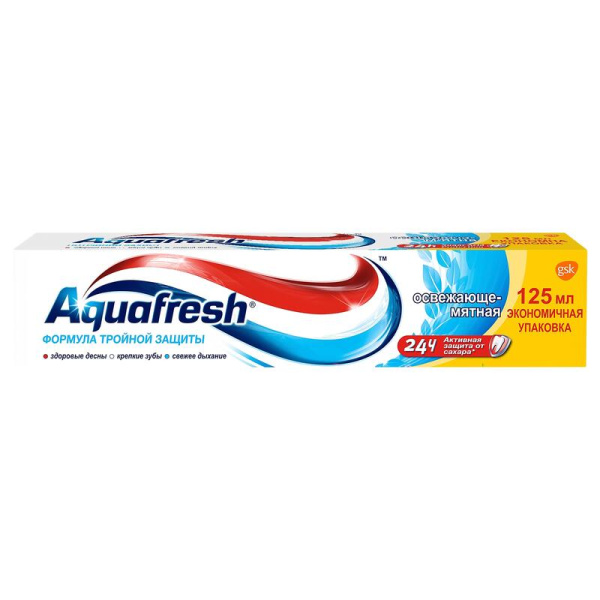 Зубная паста Aquafresh Тройная защита 125 мл