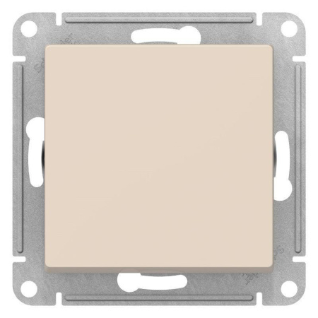 Выключатель одноклавишный Schneider AtlasDesign 10АХ бежевый (ATN000211)