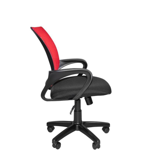 Кресло офисное Easy Chair 304 красное/черное (сетка/ткань, пластик)