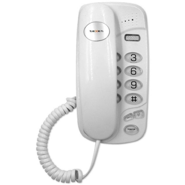 Телефон проводной TeXet TX-238 белый