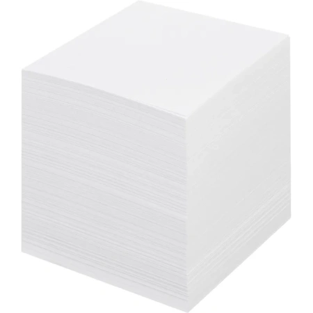 Блок для записей Комус 90x90x90 мм белый проклеенный (плотность 100  г/кв.м)