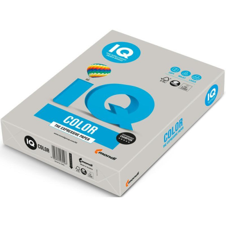 Бумага цветная IQ Color (А4, 80 г/кв.м, GR21-серый, 500 листов) Бумага цветная IQ Color (А4, 80 г/кв.м, GR21-серый, 500 листов)