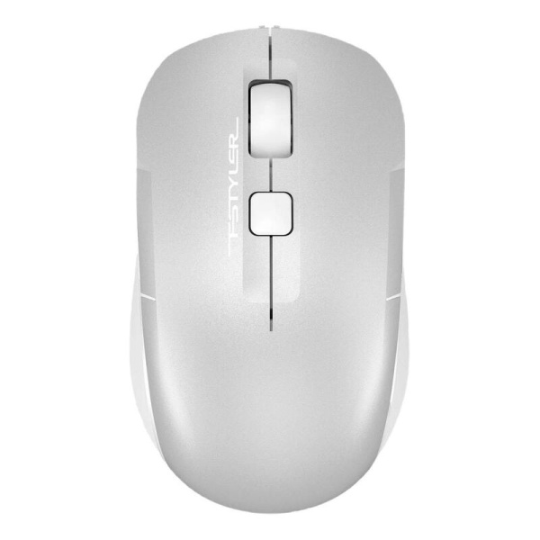 Мышь проводная A4Tech Fstyler FM26 серебристая/белая