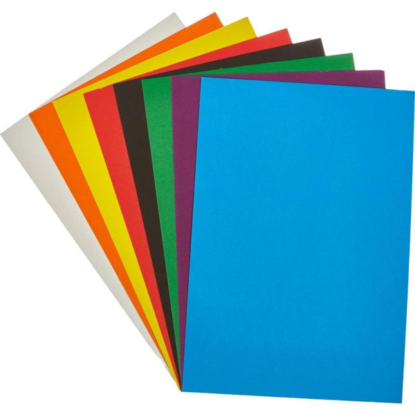 Набор цветной бумаги и картона Апплика (А4, 24 листа, 16 цветов)