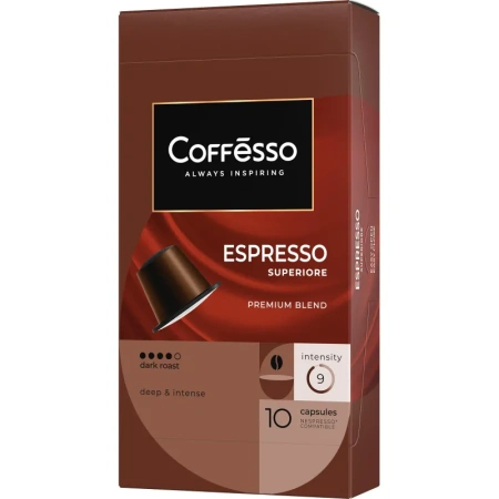 Кофе в капсулах для кофемашин Coffesso Ассорти 4 вкуса №2 (4 упаковки по  10 капсул)