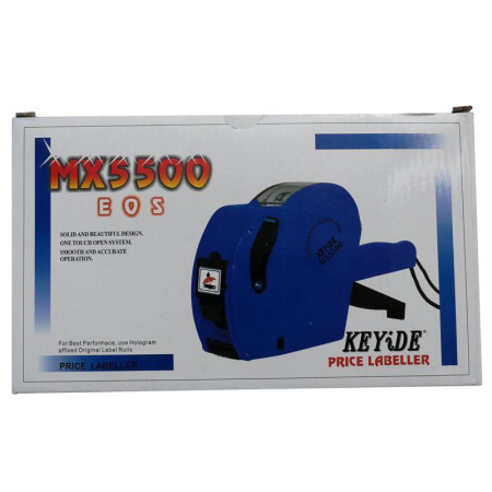 Этикет-пистолет Keyide MX5500 EOS однострочный (прямоугольная лента, 8 символов в строке, 21.5x12 мм)