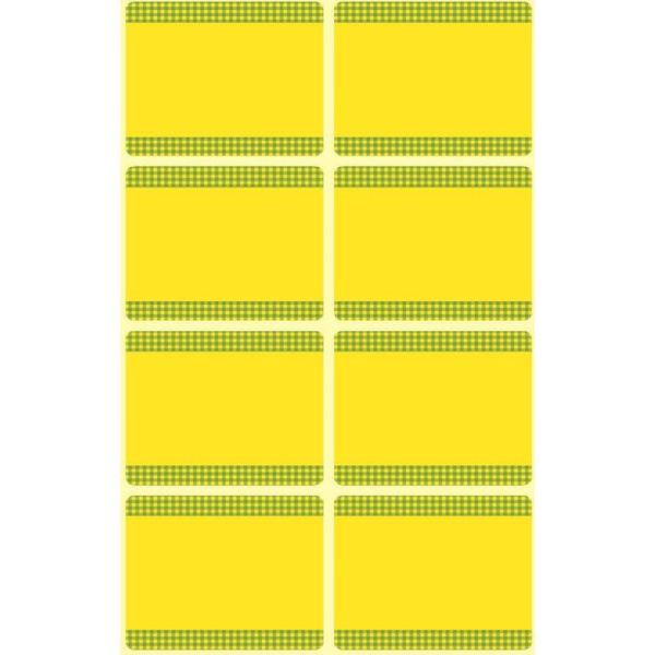 Этикетки самоклеящиеся всепогодные Avery Zweckform Z-Design (59372)  28x36 мм 8 штук на листе желтые (5 листов в упаковке)