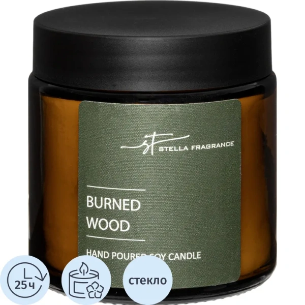 Свеча ароматическая Burned Wood 90 г