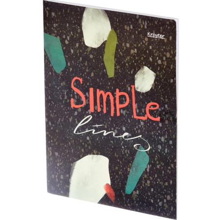 Бизнес-тетрадь Kroyter Офис А4 48 листов разноцветная в клетку на  скрепке (206х294 мм, 00068)