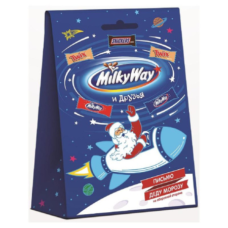 Шоколадные конфеты Milky Way Санта ассорти 85 г