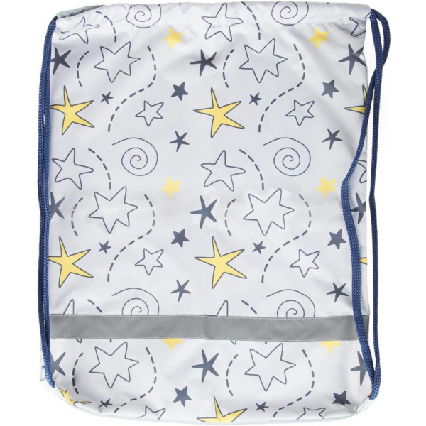 Мешок для сменной обуви Комус Класс 360x470 мм серый с 1 отделением