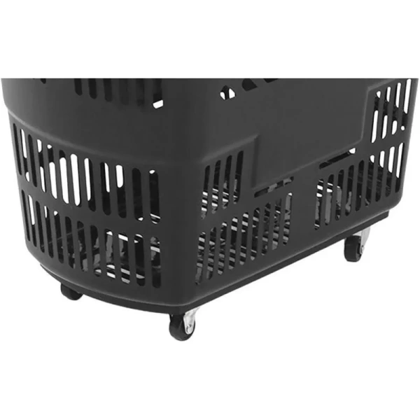 Корзина-тележка Комус Мебель B35C.ECO.BL.RD пластик чёрный/красный