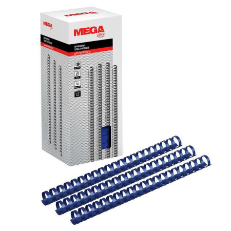 Пружины для переплета пластиковые ProMega Office 22мм синие 50шт/уп. Пружины для переплета пластиковые ProMega Office 22мм синие 50шт/уп.