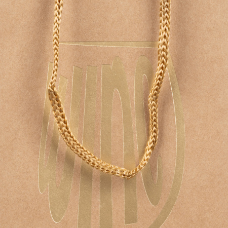 Пакет подарочный Miland Золотистый бокал (36.5x12.5x9 см)