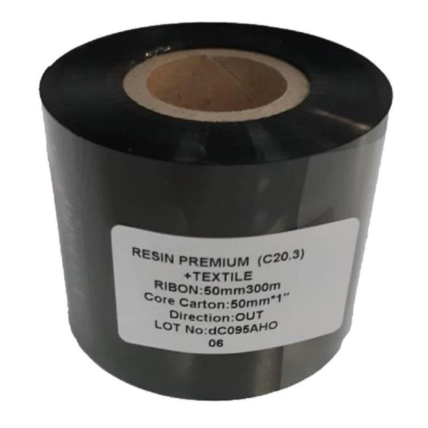 Риббон Resin Premium textile 50 мм х 300 м OUT (диаметр втулки 25.4 мм)