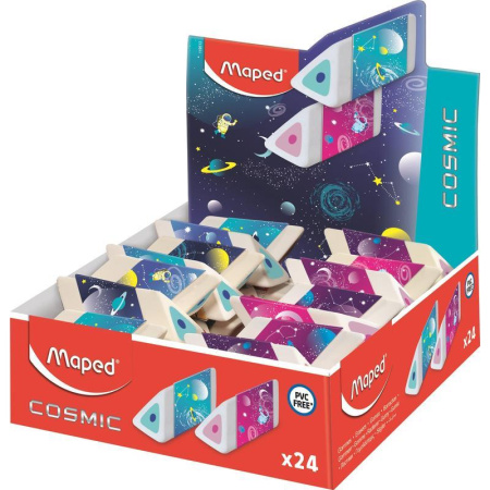 Ластик Maped Cosmic Kids виниловый 25x64x18 мм