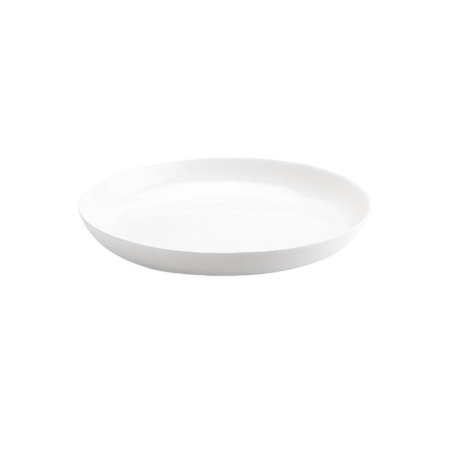 Тарелка Лайнз стеклянная 250 мм белая (Q1895) Тарелка Лайнз стеклянная 250 мм белая (Q1895)