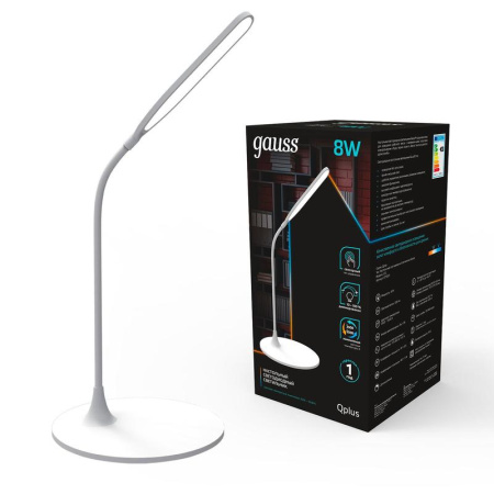 Светильник настольный Gauss Qplus GTL502 белый
