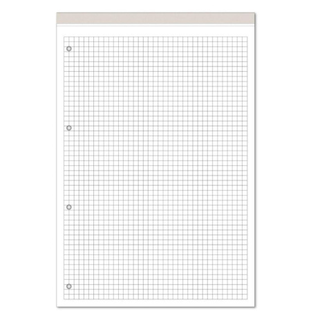 Блокнот Attache Микроперфорация А4 100 листов серебристый в клетку на склейке (200х297 мм)