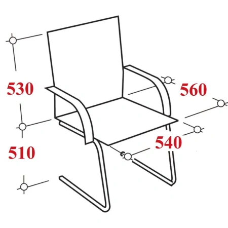 Конференц-кресло Easy Chair 515V PU чёрное (экокожа,  металл)