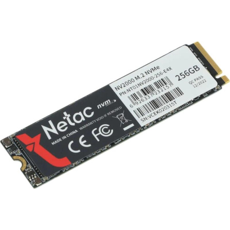 SSD накопитель Netac NV2000 256 ГБ (NT01NV2000-256-E4X)