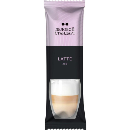 Кофе порционный растворимый Деловой Стандарт 3в1 Latte 10 пакетиков по  16 г