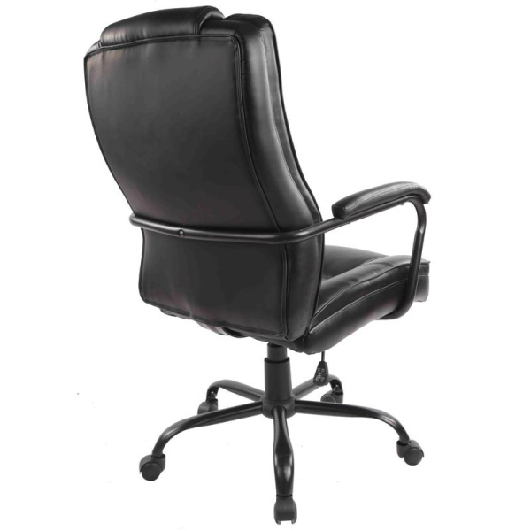 Кресло для руководителя Easy Chair 584 TR черное (рециклированная кожа, металл)