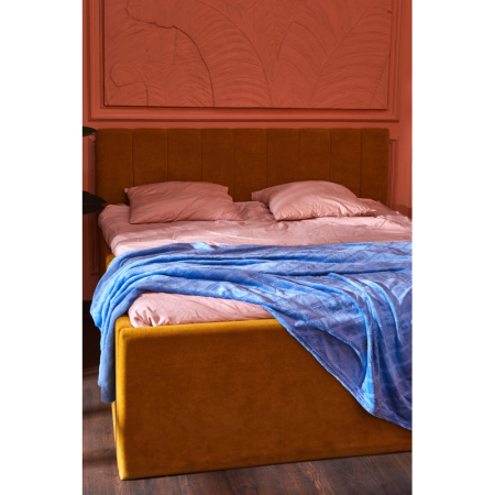 Плед Luscan микрофибра 200x220 см синий