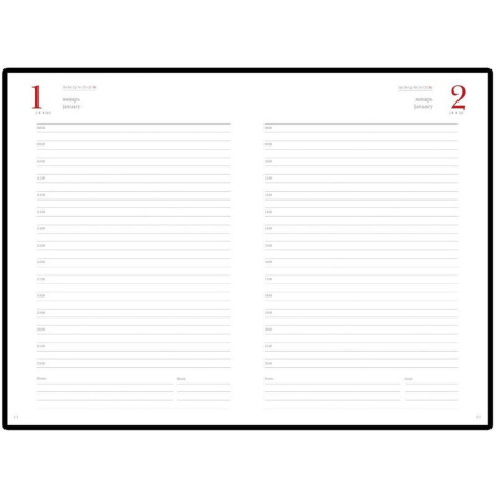 Ежедневник полудатированный Bruno Visconti Boss искусственная кожа A5+ 208 листов черный (145х217 мм) (артикул производителя 3-404/267)